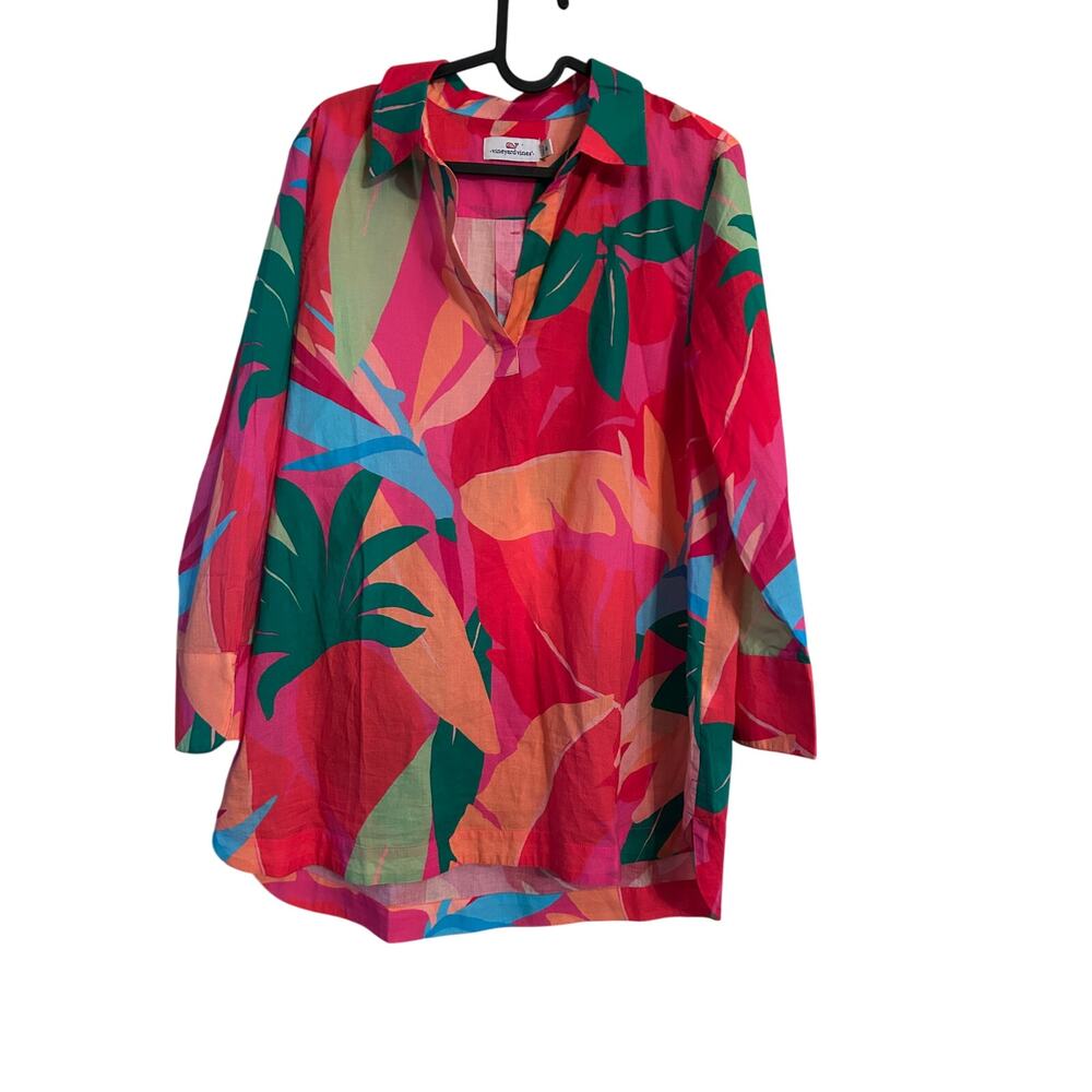Vineyard Vines Split Neck Popover Tunic Size M